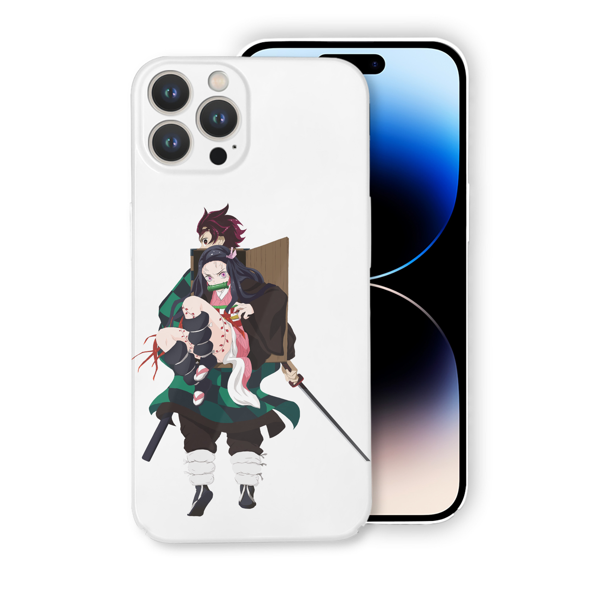 （画像用） 鬼滅の刃（きめつのやいば）竈門 禰󠄀豆子／かまど ねずこ Kamado Nezuko 【iPhone 14シリーズ対応】ハードケース